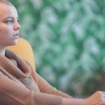 Woman After Chemo Smoking Joint