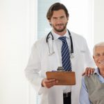 Portrait Doctor With Elderly Patient