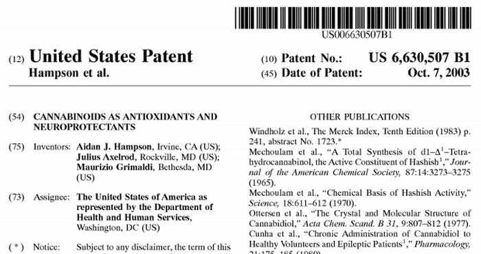 cannabinoids antioxidant.